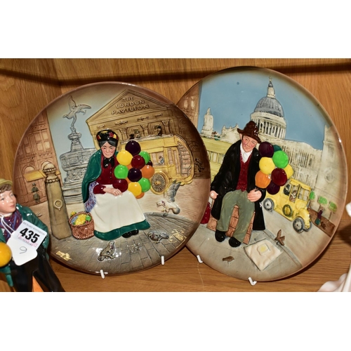 435 - A GROUP OF ROYAL DOULTON BALLOON SELLERS, comprising Balloon Boy HN2934 and The Old Balloon Seller H... 