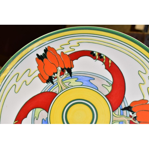 455 - A WEDGWOOD CENTENERY COLLECTION CHARGER, from the Bizarre range by Clarice Cliff 1899-1999, diameter... 