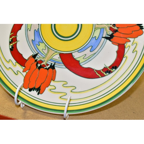 455 - A WEDGWOOD CENTENERY COLLECTION CHARGER, from the Bizarre range by Clarice Cliff 1899-1999, diameter... 