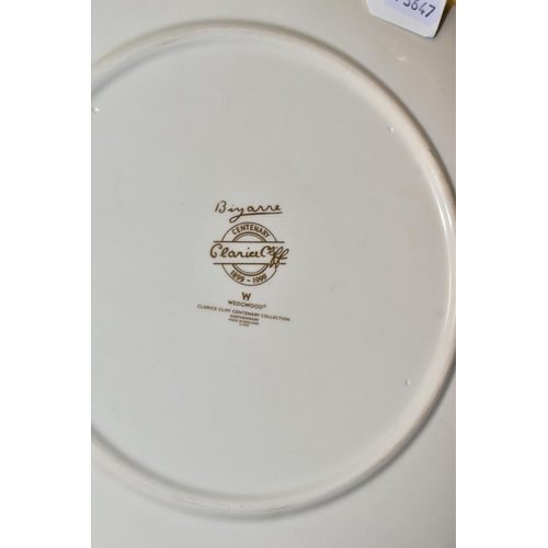 455 - A WEDGWOOD CENTENERY COLLECTION CHARGER, from the Bizarre range by Clarice Cliff 1899-1999, diameter... 