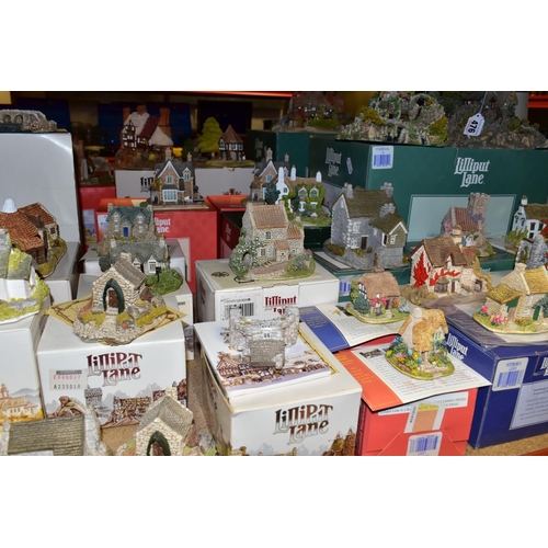 476 - FIFTY FIVE LILLIPUT LANE SCULPTURES FROM BRITISH, IRISH, WELSH, SCOTTISH AND THE NORTH COLLECTIONS, ... 