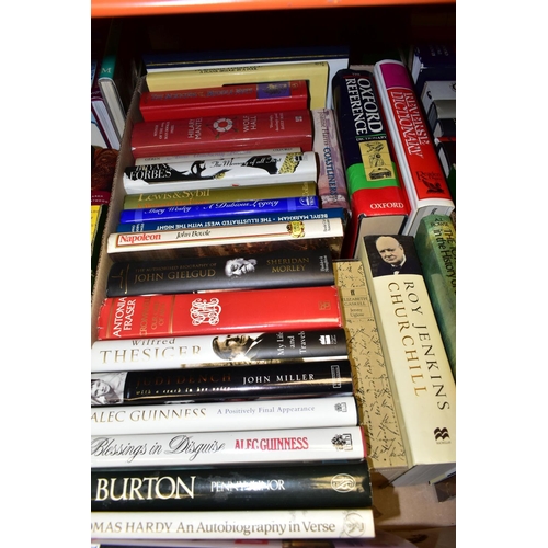 477 - BOOKS, five boxes containing approximately 130 titles in hardback format, subjects include Encyclopa... 