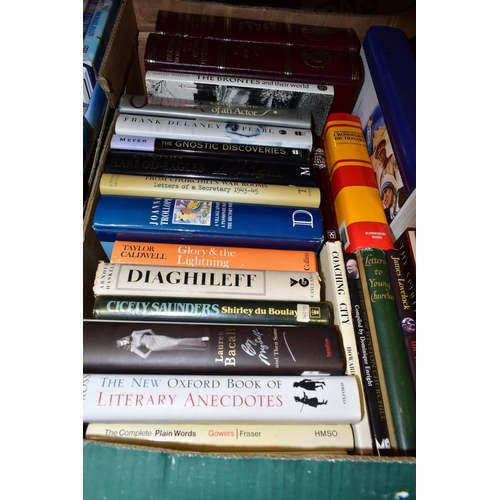 477 - BOOKS, five boxes containing approximately 130 titles in hardback format, subjects include Encyclopa... 