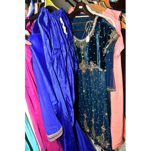 483 - A COLLECTION OF LADIES' SHALWAR KAMEEZ, comprising six Shalwar Kameez with dress and trousers, some ... 