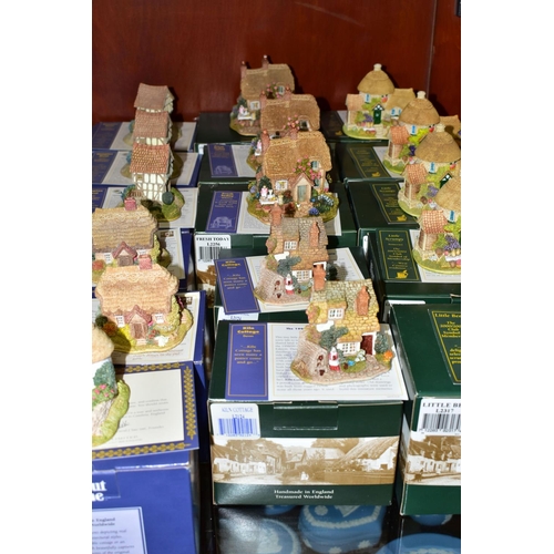 488 - FORTY SIX LILLIPUT LANE SCULPTURES FROM SYMBOL OF MEMBERSHIP/COLLECTORS CLUB, mostly boxed and deeds... 