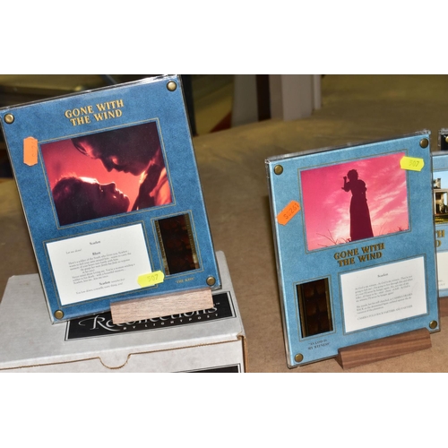 507 - BOXED 'GONE WITH THE WIND' MEMORABILLIA, comprising four limited edition framed montages with illumi... 