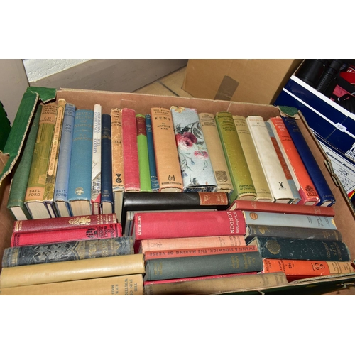 519 - BOOKS, five boxes containing approximately 200+ titles in hardback format, including a large section... 