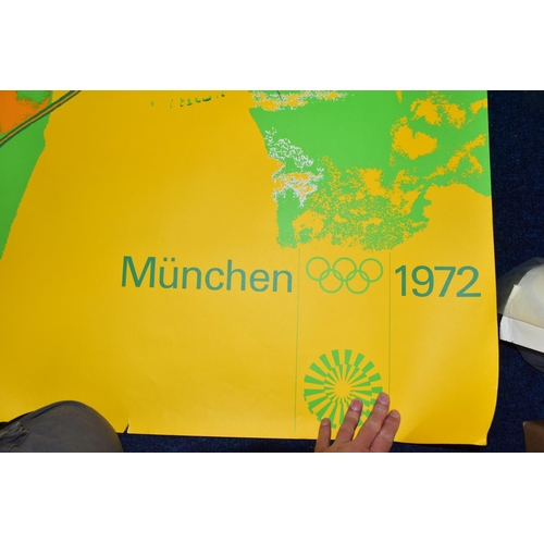 536 - A POSTER FOR THE MUNICH OLYMPIC GAMES 1972, designed by Otl Aicher (1922-1991), depicting the sport ... 