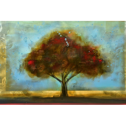 298 - HEATHER HAYNES (CANADA CONTEMPORARY) 'INCUBUS II', a landscape featuring a solitary tree, signed and... 