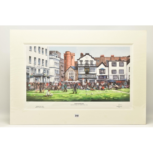 310 - HENDERSON CISZ (BRAZIL 1960) 'LUNCH ON THE GREEN', a signed limited edition print depicting Exeter C... 