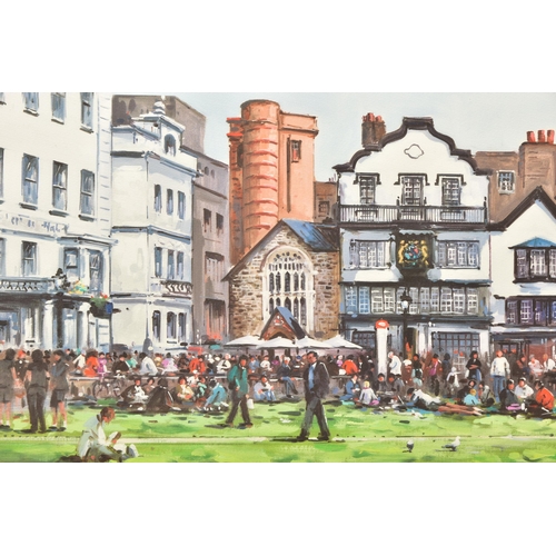 310 - HENDERSON CISZ (BRAZIL 1960) 'LUNCH ON THE GREEN', a signed limited edition print depicting Exeter C... 