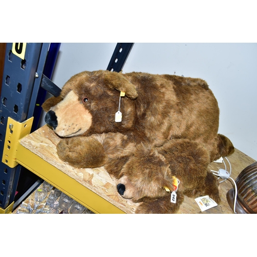 342 - MOTHER AND BABY STEIFF BEARS, both have yellow ear tags and brass buttons, original paper labels sti... 