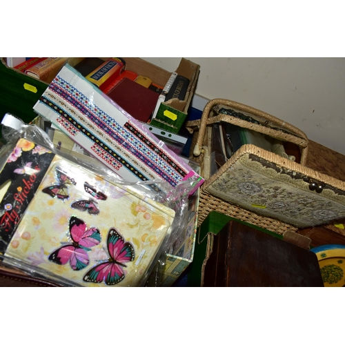 351 - SEVEN BOXES OF ASSORTED MISCELLANEOUS ITEMS, to include a Nikon Coolpix P520 camera, a Nikon Coolpix... 