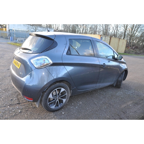 1001 - A 2018 RENAULT ZOE Z.E.40i Electric FULLY ELECTRIC FIVE DOOR HATCHBACK CAR in Grey, first Registered... 