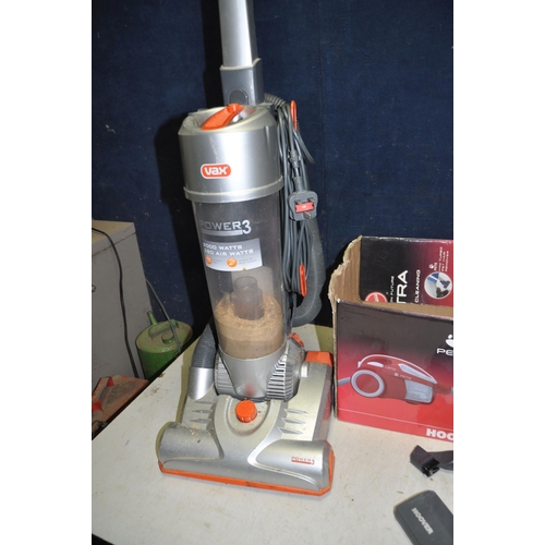 1057 - A VAX POWER 3 UPRIGHT VACUUM CLEANER (taped pipe) and a Hoover Ultra Pets vacuum cleaner (both PAT p... 