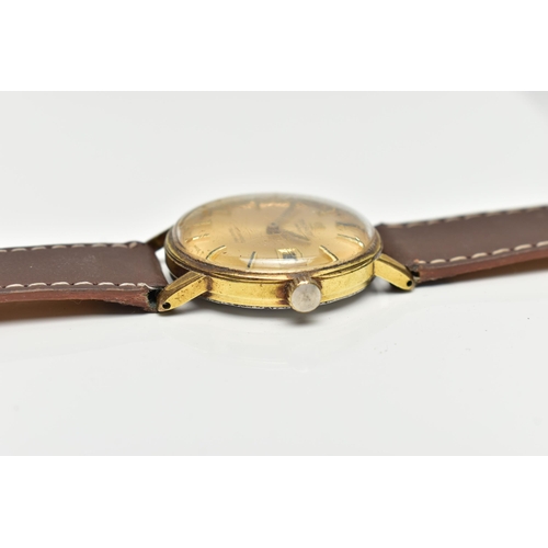 48 - A GENTS 'TISSOT' WRISTWATCH, automatic movement, round gold dial signed 'Tissot Swiss, Automatic Sea... 