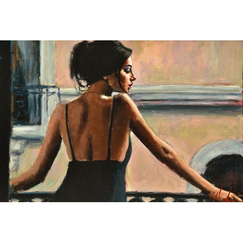 306 - FABIAN PEREZ (ARGENTINA 1967) 'BALCONY AT BUENOS AIRES VI', a signed limited edition print depicting... 