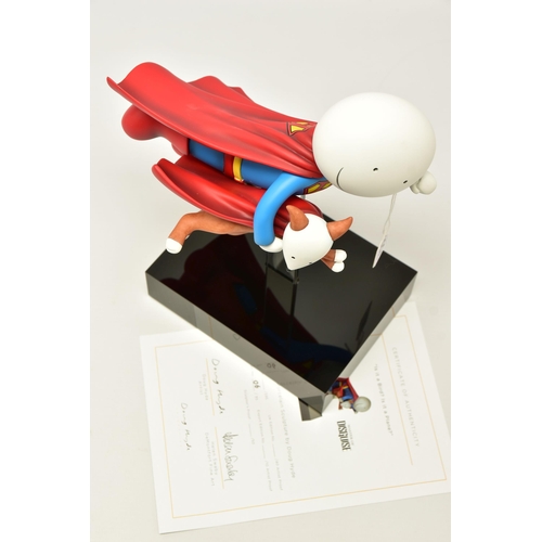 321 - DOUG HYDE (BRITISH 1972) 'IS IT A BIRD? IS IT A PLANE?' a limited edition cold cast porcelain sculpt... 