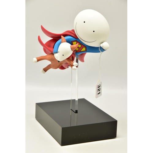 321 - DOUG HYDE (BRITISH 1972) 'IS IT A BIRD? IS IT A PLANE?' a limited edition cold cast porcelain sculpt... 