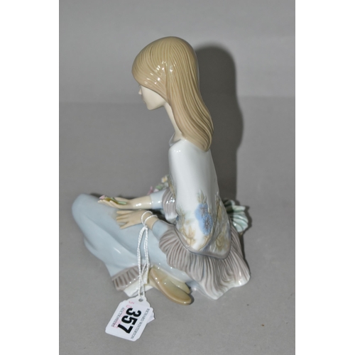 357 - A LLADRO MUSEUM COLLECTOR'S SOCIETY 1988 FIGURE, 'Flower Song', height 19cm (1) (Condition Report: d... 