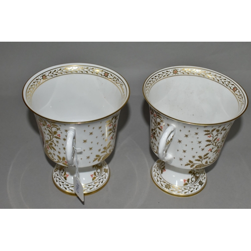 389 - TWO LIMITED EDITION CAVERSWALL CHRISTMAS GOBLETS, comprising 1978 First Caverswall Christmas Goblet ... 