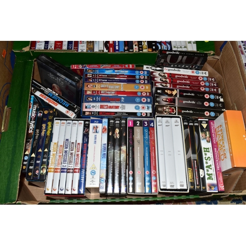 429 - SEVEN BOXES OF DVDS, to include over one hundred feature films and film and tv boxsets, including Th... 