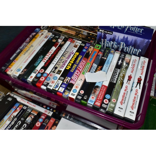 429 - SEVEN BOXES OF DVDS, to include over one hundred feature films and film and tv boxsets, including Th... 