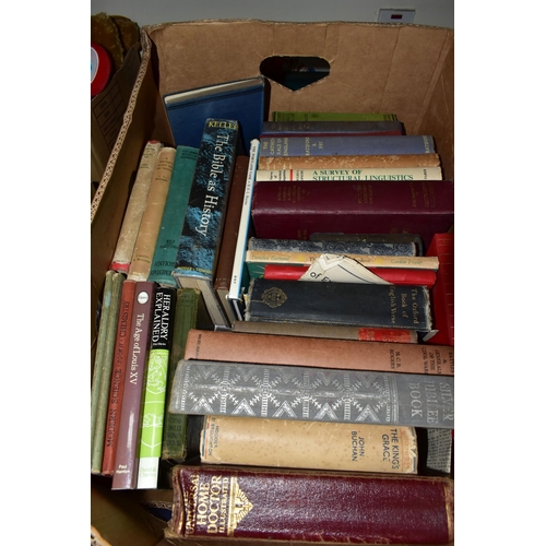 433 - SIX BOXES OF BOOKS AND MAGAZINES, approximately one hundred and thirty books, titles to include mode... 