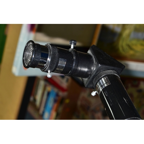 456 - A BRESSER TELESCOPE, 70x 700 with an adjustable tripod stand, together with a Pyramid portable stand... 