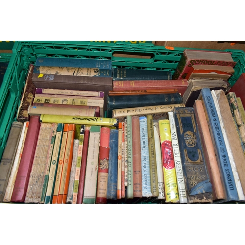 466 - BOOKS, five boxes containing over 160 miscellaneous titles in hardback and paperback format, subject... 