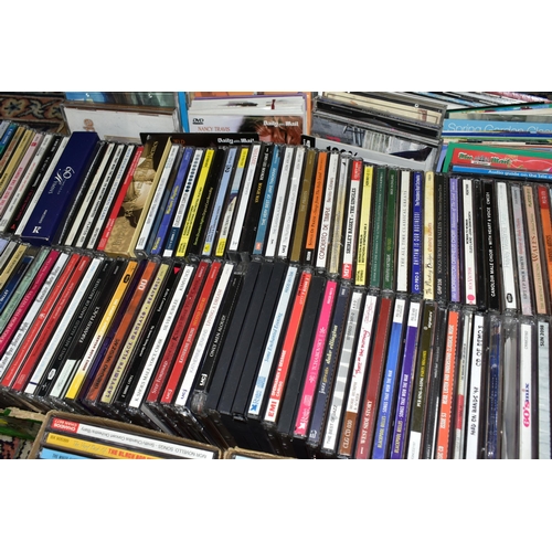 509 - COMPACT DISCS, two large boxes and three small boxes containing approximately 400 miscellaneous comp... 