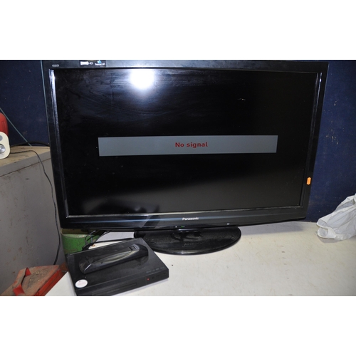 1058 - A PANASONIC TX-L37G20B 37in TV with remote along with a LG DP132 DVD player (both PAT pass and power... 