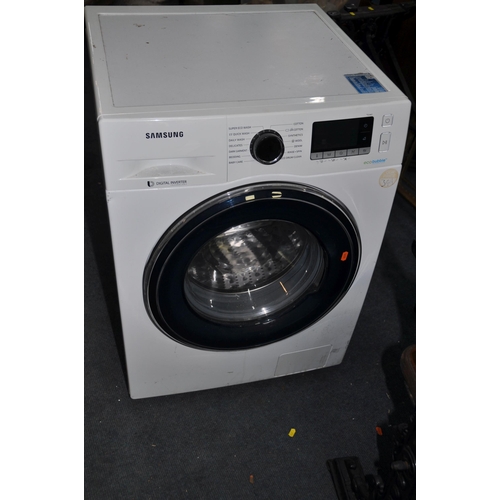 1105 - A SAMSUNG WW90J5456FW ECOBUBBLE WASHING MACHINE width 60cm x depth 60cm x height 84cm ( PAT pass and... 