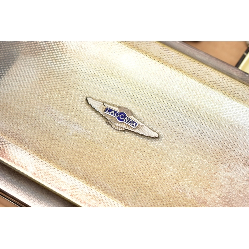 104 - A BOX OF ASSORTED ITEMS, to include a large boxed 'Highgrove' candle in a silver plate bowl, a small... 