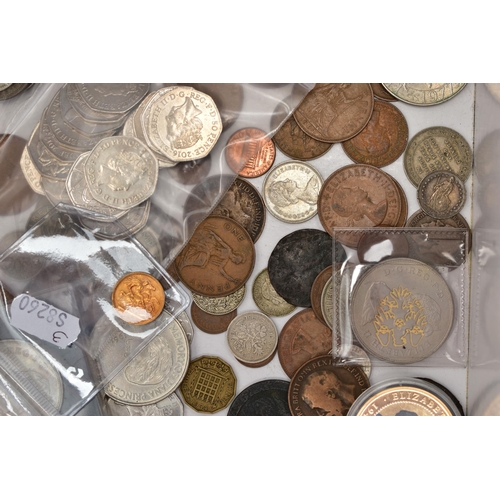 109 - A GOLD HALF SOVEREIGN VICTORIA 1898 22CT 3.99 GRAM 19.30 Dia, together with a small box of mixed coi... 