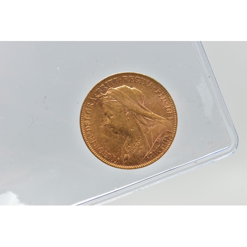 119 - A VICTORIA FULL GOLD SOVEREIGN 1899, 22ct, 7.98 gram, 916 fine 22.05mm