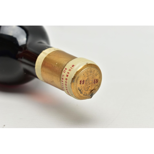 221 - CHATEAU D'YQUEM LUR-SALUCES 1955, one bottle of from the most prestigious estate in Sauternes, fill ... 