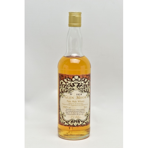 223 - GLEN MHOR, Pure Malt Scotch Whisky, a Limited Edition 0424/1500 from Major P.R. Reid's Special Reser... 