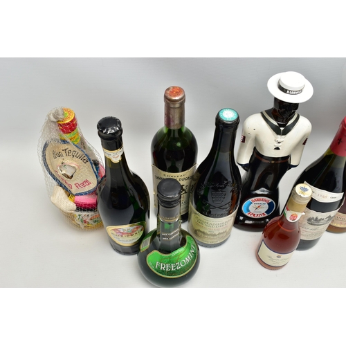 227 - ALCOHOL, one box containing a mixed collection of Armagnac, Rum, Wine and Spirit comprising one bott... 