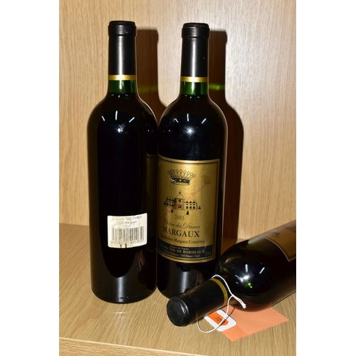 230 - WINE, three bottles of Cloitre des Dames MARGAUX 2003, 12.5% vol, 750ml, fill levels bottom neck, se... 