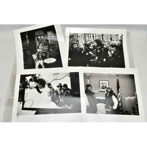 239 - MICHAEL COOPER PHOTOGRAPHS - THE ROLLING STONES eight copies of original photographs taken by Michae... 