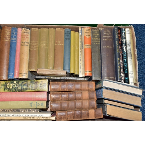 248 - BOOKS, four boxes containing approximately 140 miscellaneous titles, with some 1st Editions,  subjec... 