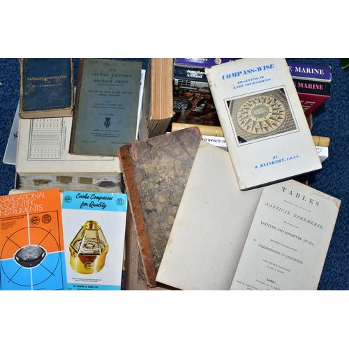 249 - NAUTICAL BOOKS, approximately twenty titles on the subject of Navigation to include Norie's Nautical... 