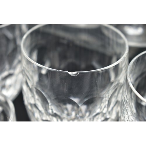 119 - A SUITE OF FORTY FIVE WATERFORD CRYSTAL CURRAGHMORE PATTERN DRINKING GLASSES, comprising eleven red ... 