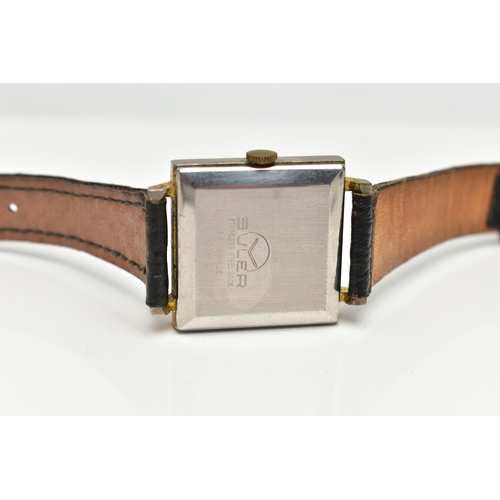 13 - THREE WATCHES, to include a 1960s 9ct yellow gold manual wind GARRARD wristwatch, cream dial with gi... 