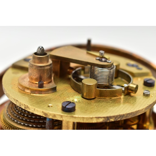 154 - A DUTCH MARINE CHRONOMETER BY 'A. HOHWÜ AMSTERDAM', the copper finish casing with gimbal frame, silv... 