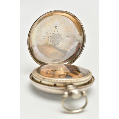 16 - A MID 19TH CENTURY SILVER AND SILVER GILT KEY WOUND OPEN FACE POCKET WATCH MADE FOR THE CHINESE MARK... 