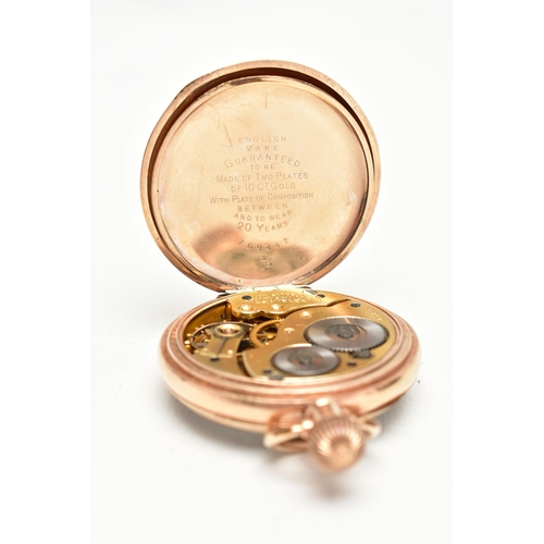 26 - THREE GOLD PLATED MANUAL WOUND OPEN FACE POCKET WATCHES, to include a ELGIN NATL WATCH CO.' pocket w... 