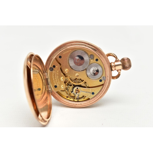 26 - THREE GOLD PLATED MANUAL WOUND OPEN FACE POCKET WATCHES, to include a ELGIN NATL WATCH CO.' pocket w... 