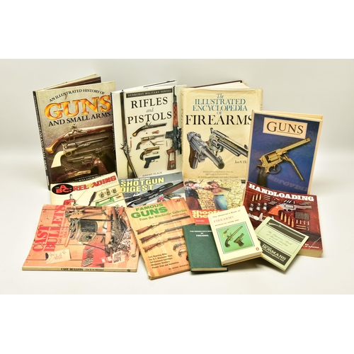 362 - NINE BOOKS ON FIREARMS AND THREE BOOKS ON RELOADING FIREARMS